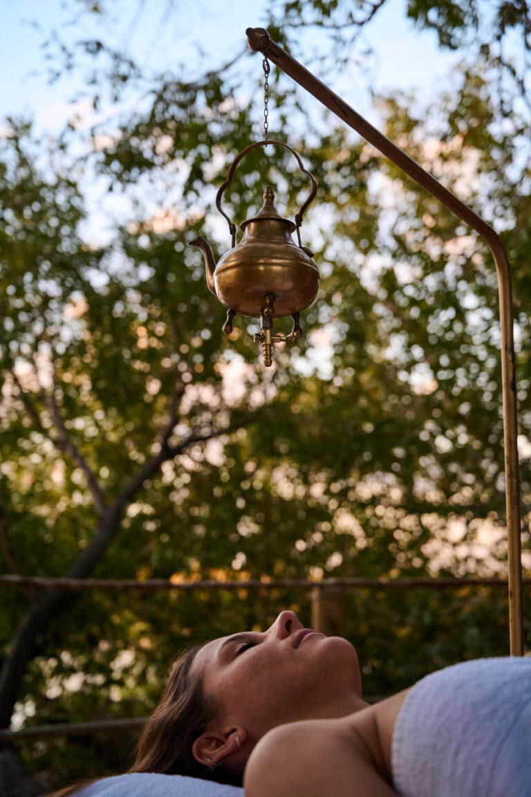 The spa invites you to slow down and has a peaceful setting on the waters